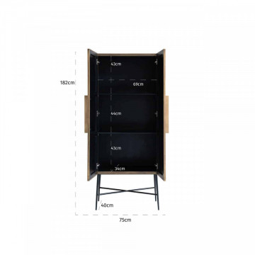 Dulap/Bufet din MDF si alama Ironville 180 cm - Img 4
