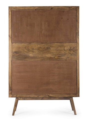 Dulap living cu 4 uși Sylvester, din lemn de mango, 104x40x158 cm - Img 4