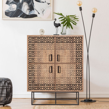 Dulapior din pal melaminat cu model Quantum Solo pin 93x115x36 cm - Img 2