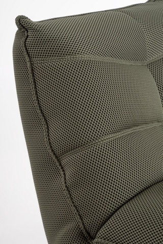 Fotoliu pivotant și reclinabil, din material textil, verde închis, 88.5x107x93.5 cm - Img 6
