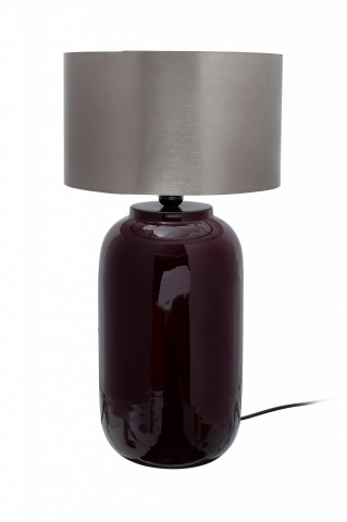 Lampa decorativa din fier Art Deco, mov/argintiu, un bec
