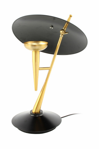 Lampa decorativa din fier Flyer aurie/ neagra, un bec - Img 3