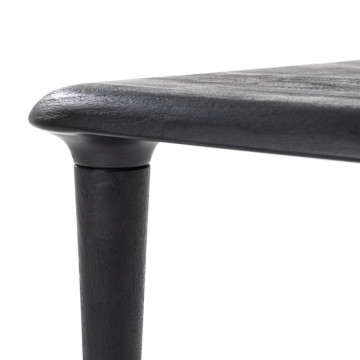 Masa de sufragerie din lemn de mango negru Darcy 140x140 cm - Img 3