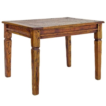 Masă extensibilă Chateaux, 12 persoane, din lemn masiv de acacia indiană, finisaj antichizat, 200-290x100 cm - Img 2