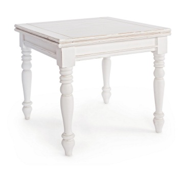 Masă extensibilă Colette, pentru 6 persoane, din lemn de mango, 80-160x80 cm - Img 2