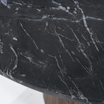 Masa rotunda Maxim 130x76 cm neagra - Img 2