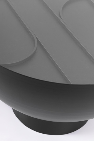 Măsuță de cafea Archie, rotundă, metal și sticlă, Ø60 cm - Img 2