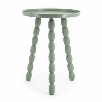 Masuta de cafea din metal Bean 35,5x48 cm verde