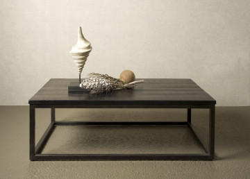 Masuta de cafea dreptunghiulara din lemn 135x75x45 cm maro inchis - Img 2