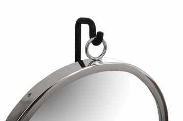 Oglinda rotunda argintiu/negru Elegance 13x30x65 cm - Img 3