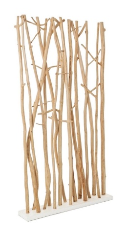 Paravan Aili, din lemn de Mungur, finisaj natural, 100x18.5x180 cm