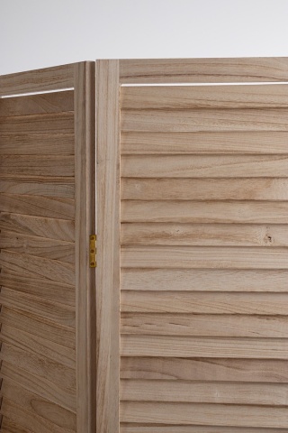 Paravan Zafira 3D, din lemn de Paulownia, finisaj natural, 120 x 6 x 170 cm - Img 2