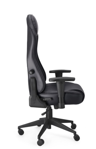 Scaun de birou ergonomic reglabil, din piele ecologică, negru - Img 5