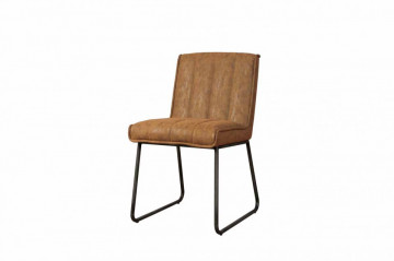 Scaun piele artificiala Santo coniac - Img 1
