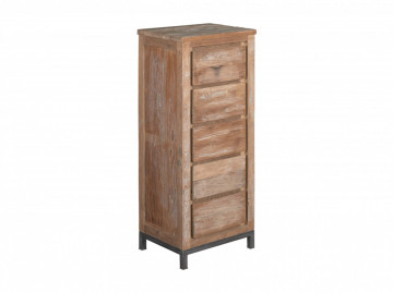 Servanta inalta din tec reciclat 120 cm