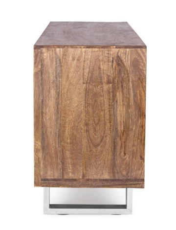 Servanta STANTON, din lemn de mango și lemn reciclat, 2 uși, 3 sertare, 160x45x75 cm - Img 5