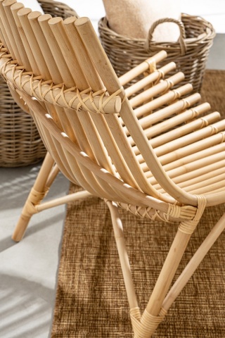 Set 2 Fotolii lounge Menendez, din ratan, natural, 77 x 80 x 84 cm - Img 9