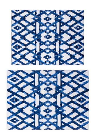 Set 2 măsuțe de cafea Neapolis, cu cadru metalic și blat imprimat, 40.5x30x56 cm și 45.5x33x62.5 cm - Img 6