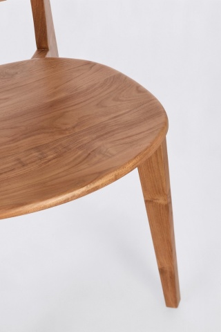 Set de 2 scaune Abby, din lemn de tec și ratan, finisaj natural, 52 x 56 x 83.5 cm - Img 8