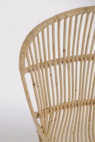 Set de 4 Fotolii din fibre naturale Kubu Jawit, cu brațe, finisaj natural, 62x68x85 cm - Img 7