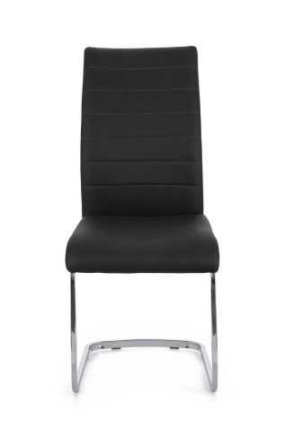 Set de 4 scaune Myra din piele ecologică, negru, 41x60x98 cm - Img 4