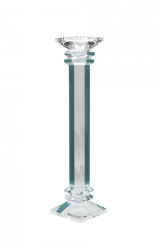 Suport lumanare din sticla de cristal Anthea III, transparent - Img 3