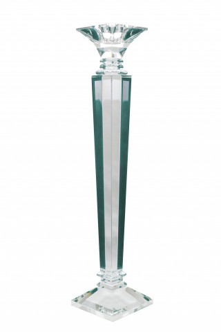 Suport lumanare din sticla de cristal Mova III, transparent - Img 1