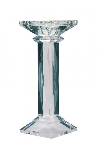 Suport lumanare din sticla de cristal Petunia II, transparent - Img 4