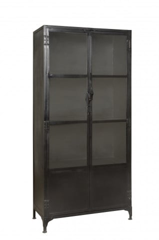 Vitrina din metal, 2 usi