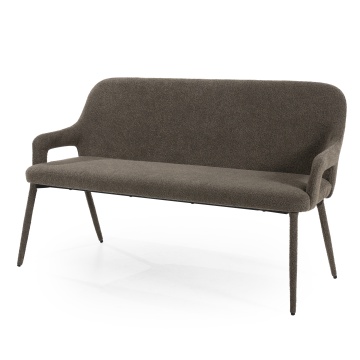Bancheta Fika din tesatura maro