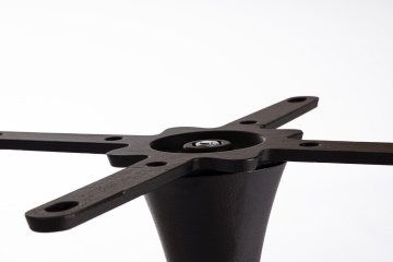 Bază de masă Freya, din fontă și oțel, vopsit electrostatic negru, diametru 53 cm, înălțime 72 cm - Img 3