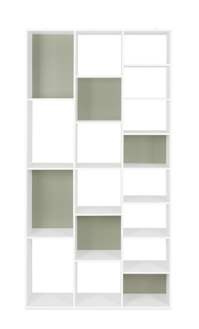 Bibliotecă Artic Sage Green din MDF alba 178 cm - Img 3