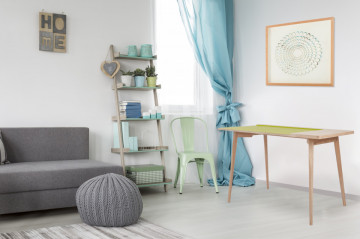 Birou din MDF cu design modern Addison 120 cm - Img 5