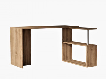 Birou din pal melaminat Cayko nuc 130 cm