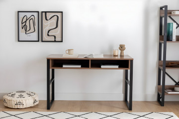 Birou din pal melaminat Nove nuc 120 cm - Img 3