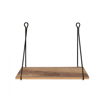 Birou suspendat din pal melaminat Tuna nuc negru 70 cm - Img 6