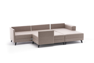 Colar Efsun pe stanga crem, 4 locuri, extensibil - Img 5