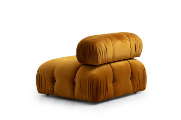 Coltar Bubble modular, 3 locuri, mustar - Img 4