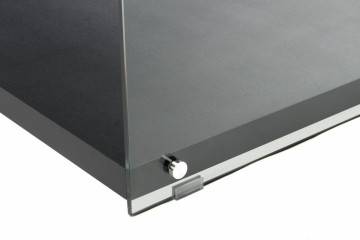 Comoda TV din sticla temperata Elementary neagra 120 cm - Img 6