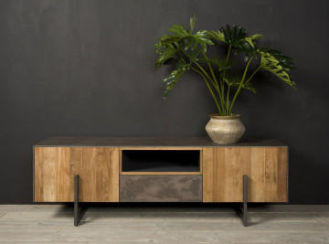 Comoda TV din tec reciclat 167 cm - Img 2