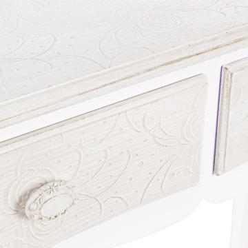 Consolă Clorine, MDF, motive florale încrustate, 90x40x78 cm - Img 5