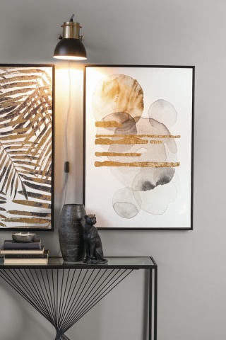 Consolă Espiral, din oțel și sticlă securizată, 107x30.5x79 cm - Img 5
