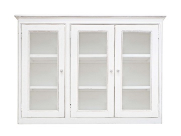 Corp superior bufet Colette, cu 3 uși, din lemn masiv de mango, finisaj vopsit, 145 x 40 x 105 cm - Img 3