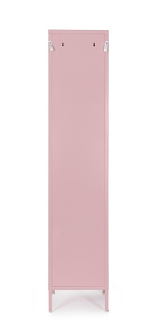 Dulap Cambridge, cu 1 ușă, din oțel, vopsit electrostatic, roz pastel, 46x38x185 cm - Img 3