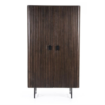 Dulap din lemn de mango Remi 104 cm maro