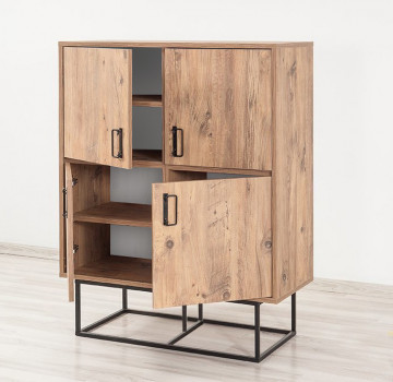 Dulapior din pal melaminat Quantum Solo pin 93x115x36 cm - Img 4