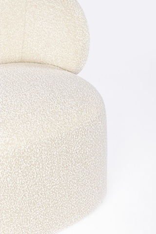 Fotoliu natural din textil bouclé, 79.5 x 75.5 x 72 cm - Img 8