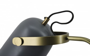 Lampa decorativa din fier/cupru/aluminiu Caroline gri, un bec - Img 4