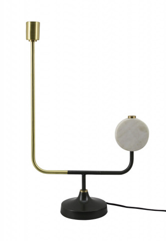 Lampa decorativa din fier/cupru Carlissa alba, un bec