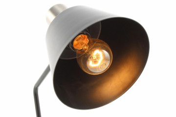 Lampa decorativa din fier Triumph argintie/neagra, un bec - Img 10